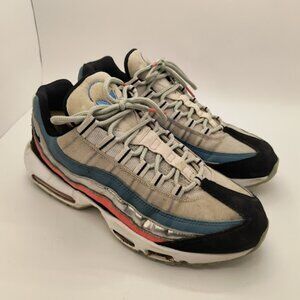 Nike Air Max 95 Alien White/black/blue/orange CW5451-100 Size 10.5 READ